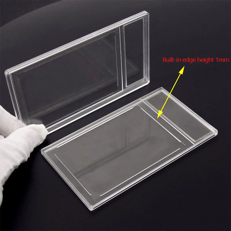 Acrylic Jumbo Game Star Card psa Slabs Case Professional Grading Playing Card Plastic Slab Sleeves Holder Ultrasonic Type