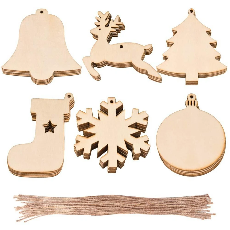 50x merry christmas laser cutting service holiday decorations wood christmas stocking