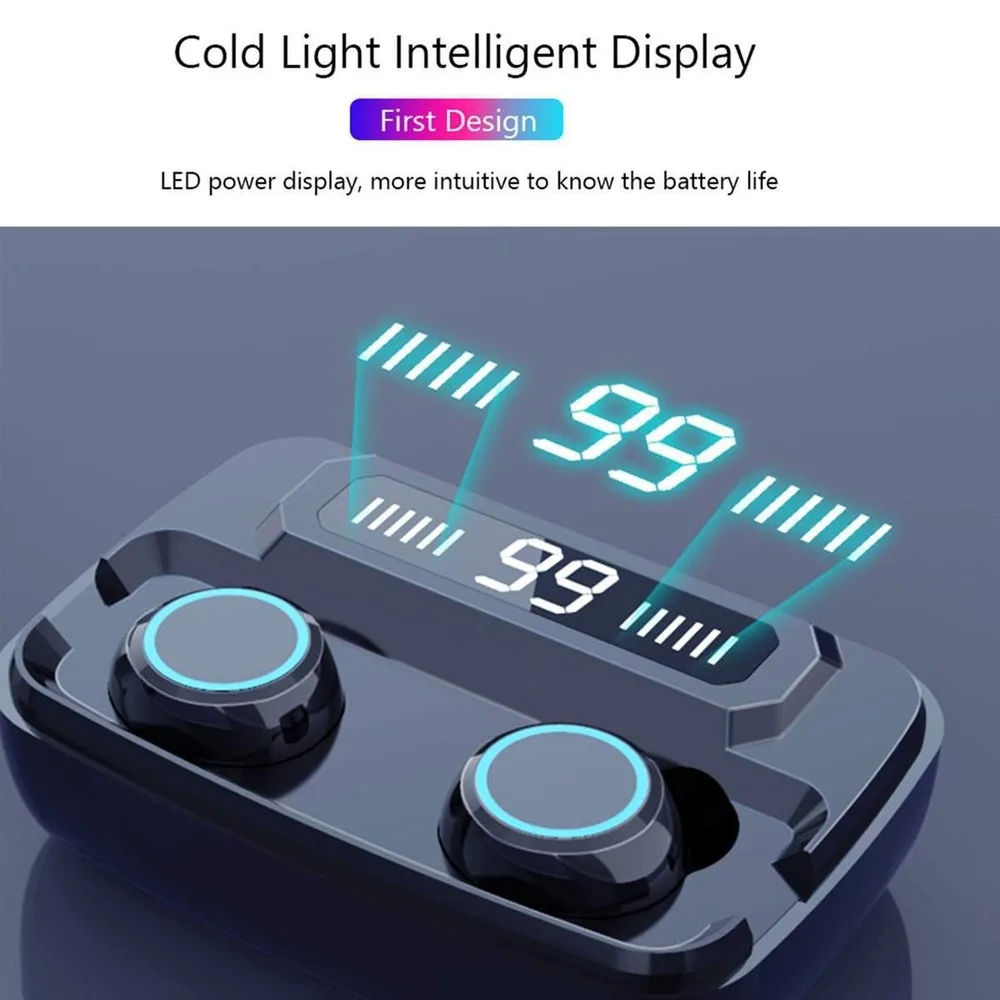 Ture TWS M11 Wireless Earbuds Bluetooth Earphone Fingerprint Touch Handsfree with Charging Box V5 0 Wireless Bluetooth Headset