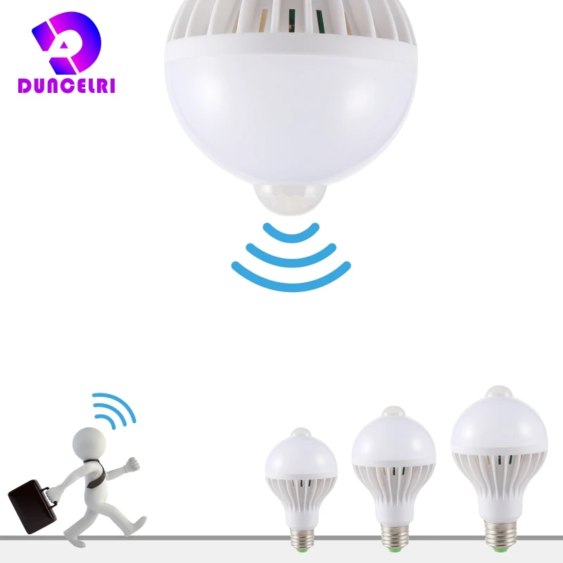 

5W 7W 9W E27 Led Bulb PIR Motion Sensor Light 110V 220V Auto Smart Led PIR Infrared Body Light AC 85-265V Motion Sensor Lamp