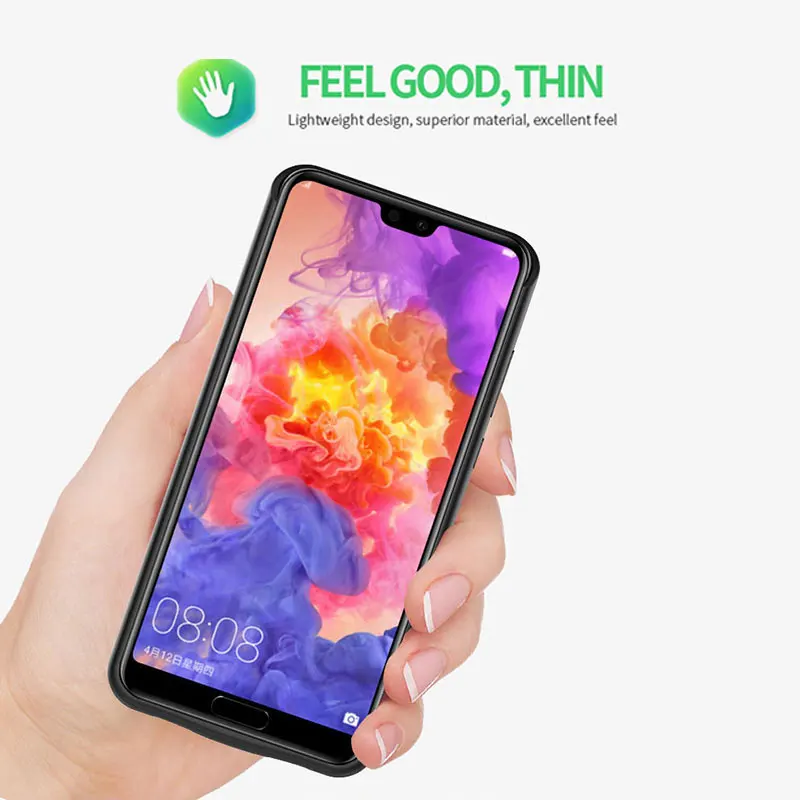 Чехол с зарядным устройством для аккумулятора 6800 мАч Huawei P20 Lite чехол резервным