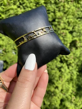 

Personalized Custom Arabic Bracelets For Men And Women's Customized Name Bangle Stainless Steel Hot Selling Dropshipping Jewelry