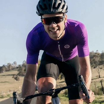 

Attaquer MTB Race Cycling Jersey Purple 2020 Summer Short sleeve cycle shirt Body Contoured and Lightweight rbx sportwear men