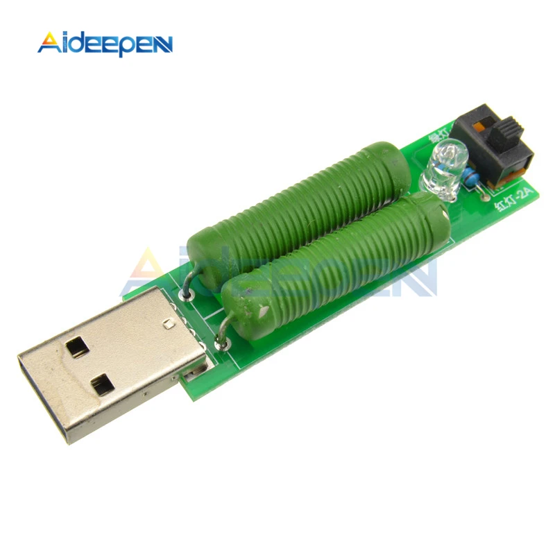 Электронный резистор 5 В 1 А/2 а/3 А USB постоянный ток с переключателем регулируемый