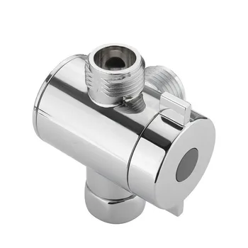 

New 1/2Lnch 3-Way T-Adapter Adjustable Bath Shower Head Arm Mounted Diverter Valve Bathroom Tools