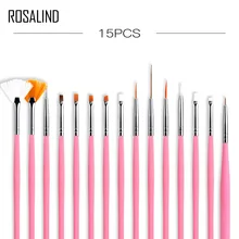 ROSALIND набор кистей для ногтей инструмент для маникюра Сделай Сам набор 3D гелевое акриловое покрытие для щеток ручка для дизайна ногтей кисть для дизайна ногтей