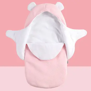 

Newborn Autumn Hooded Sleeping Bag Envelope Soft Warm Cotton Winter Baby Swaddle GXMB
