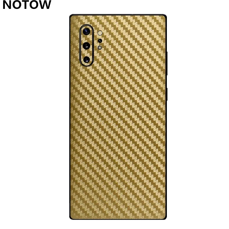 NOTOW Мода 3D углеродное волокно задняя паста защитная пленка наклейка для samsung Galaxy Note10/Note10plus/A70/A50/S10/S10Plus/s10E