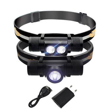 

xm l2 camping led headlamp USB headlight waterproof 18650 head flashlight Head torch led head lamp rechargeable lampe frontale