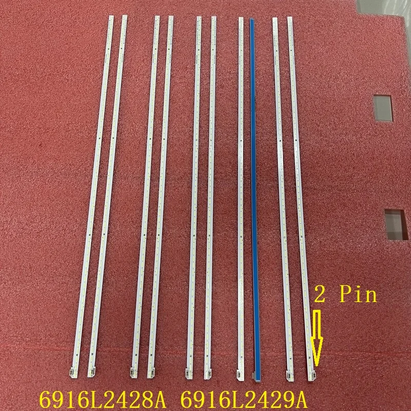 Zestaw 2 szt. 2Pin podświetlenia LED do telewizora 55 lh6000 55 lj615v 55 uh7700 55 lw340c 55 lh604a 6916 l2428a 6916L-2429A LC550EUE FJ M1