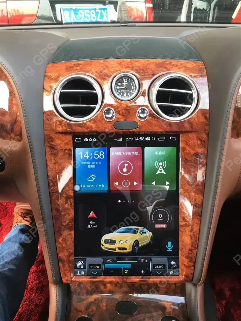 PX6 Tesla вертикальный экран для Bentley превышение скорости SuperSport 2012-2019 магнитофон Android