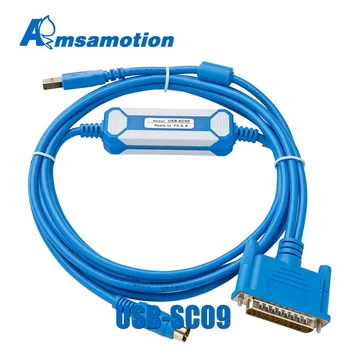 

Amsamotion Gold Plated Version Programming Cable For Mitsubishi FX and A Series PLC Adapter USB-SC09