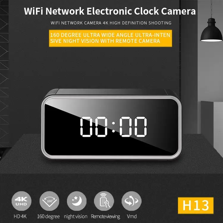 Часы с поддержкой Wifi и камерой 4K Hd Поддержка Макс 128 ГБ карта памяти 6 м расстояние