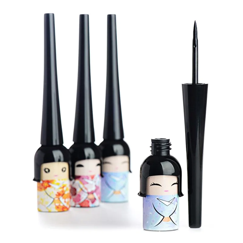 

Liquid Eyeliner Pencil Hard And Soft Black Eye Liner Waterproof Lasting Quick-drying Cute Lucky Dolls Eye Liner Eye Makeup TSLM2