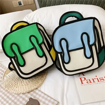 

Primary school student school bags girls boys kawaii Korean version backpacks child nylon bags