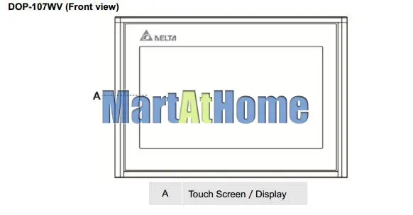 DELTA DOP-107WV Advanced Ethernet 7 дюймов TFT сенсорная панель ЧМИ интерфейс человека 2 COM порта 256 Мб USB