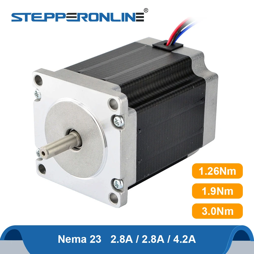 engel Contour dilemma Nema 23 Stappenmotor 1. 26nm/1. 9nm/3Nm 2 Fase Hybride 2.8A/4.2A Motor Nema23  Stappenmotor 4 Lead Voor Graveren Freesmachine|Stappenmotor| - AliExpress