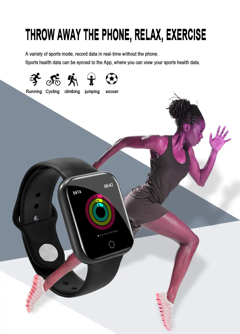 Умные часы, шагомер, управление музыкой, несколько циферблатов, пульсометр, фитнес, умные часы для мужчин и женщин, I5, для Apple Watch, Android IOS, Pk, B57