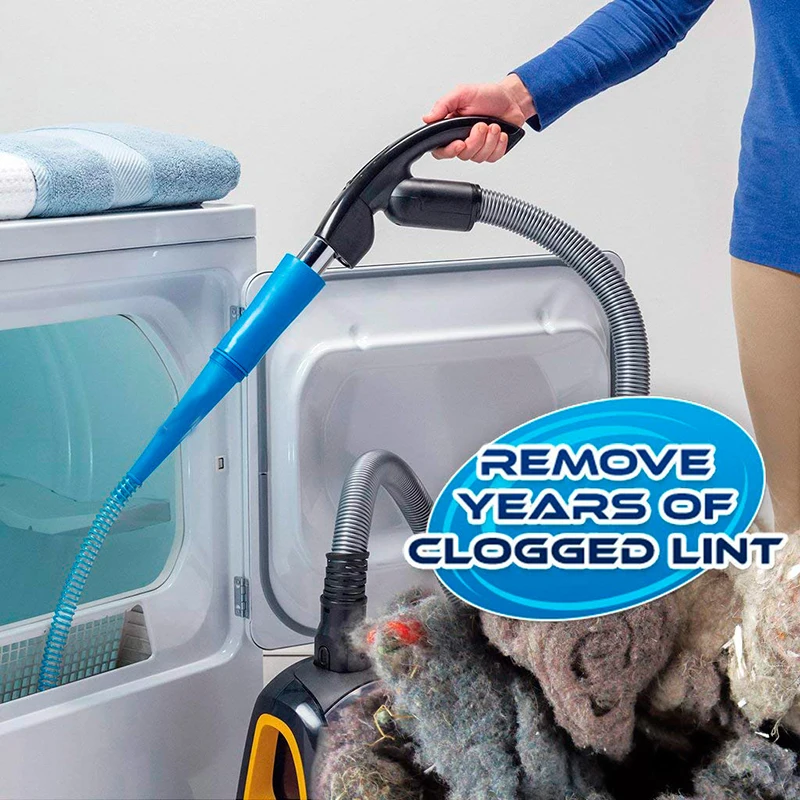 DGdolph Dryer Vent Vacuum Cleaner Attachment Dust Cleaner Pipe Vacuum Lint Hoses Blue 