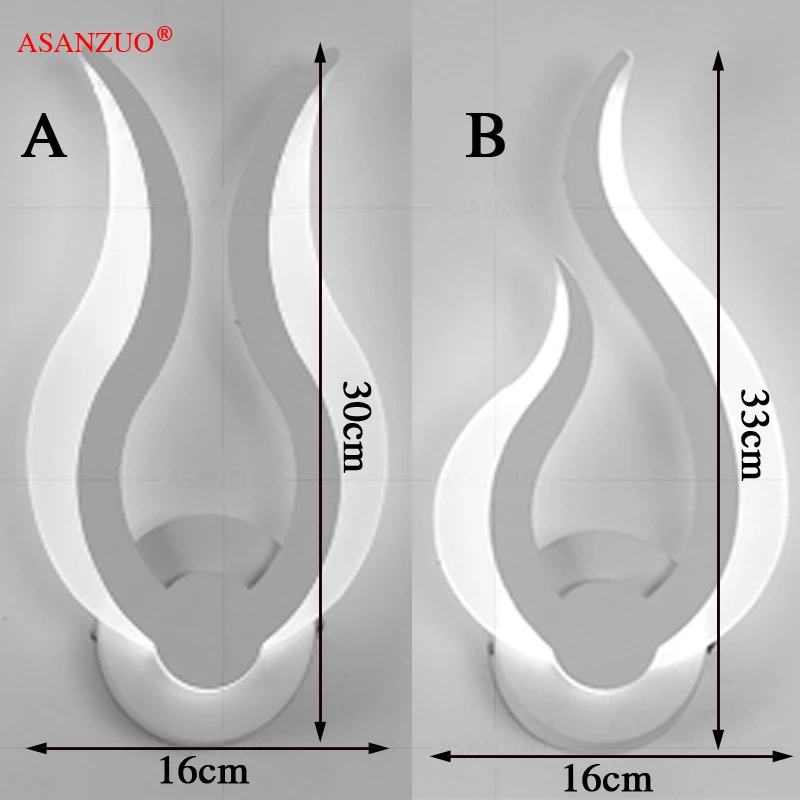 Современный минималистичный светодиодный настенный светильник акриловый для