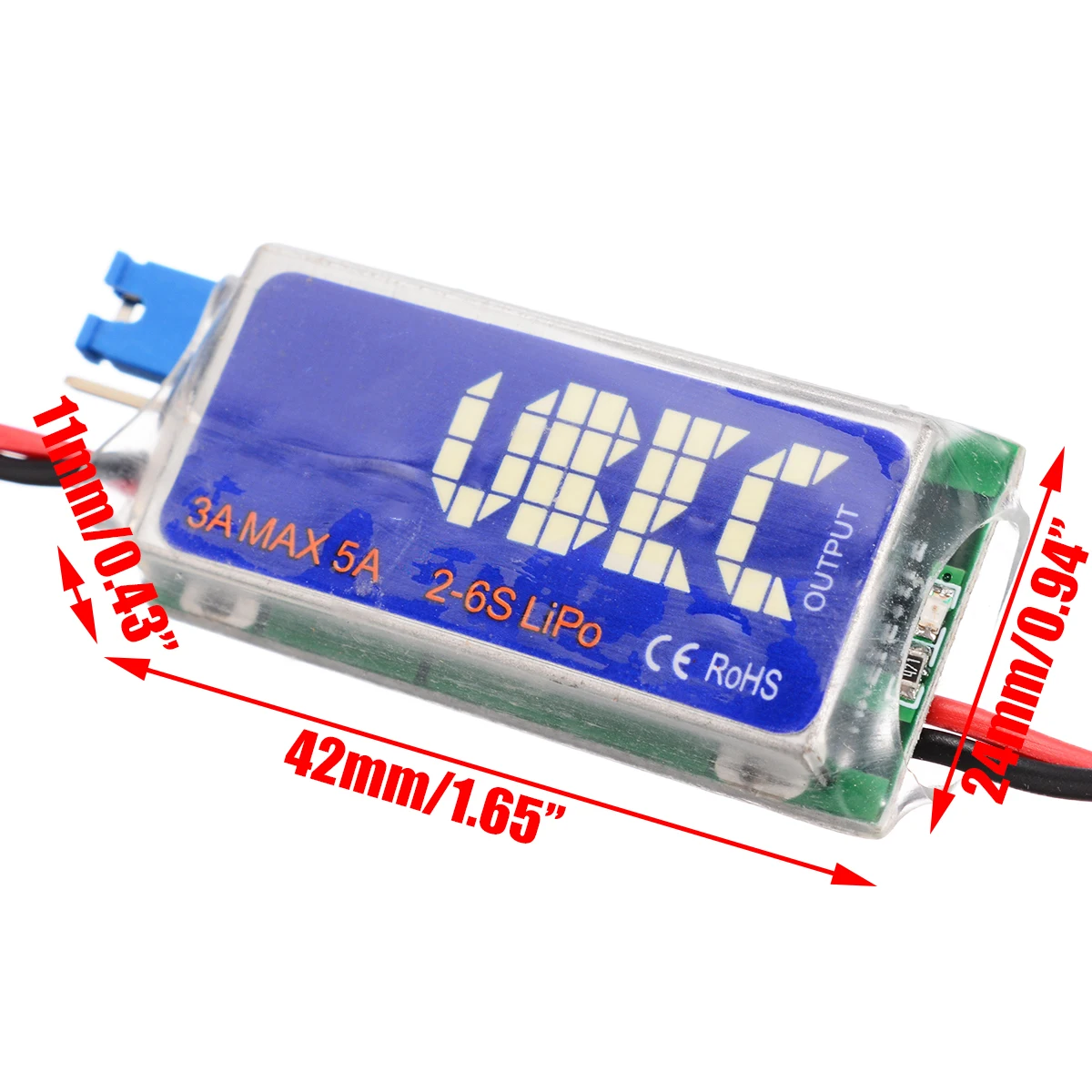 For UBEC Switch 5V 6V Output Voltage 3A Max 5A Switch Mode Lowest RF Noise BEC Switching Regulator for RC Models Accessories