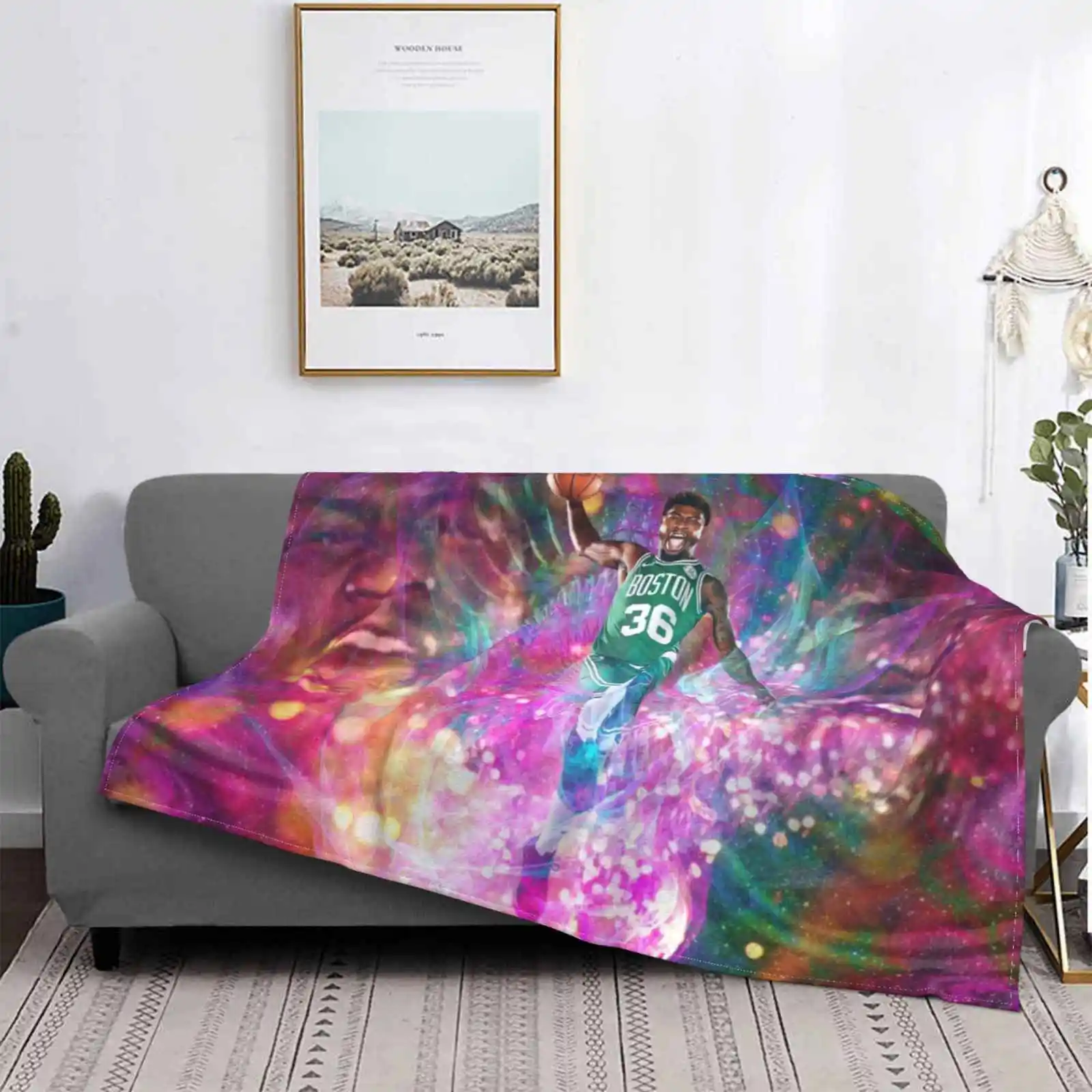 

Big Smarf Energy New Selling Custom Print Flannel Soft Blanket Marcus Smart