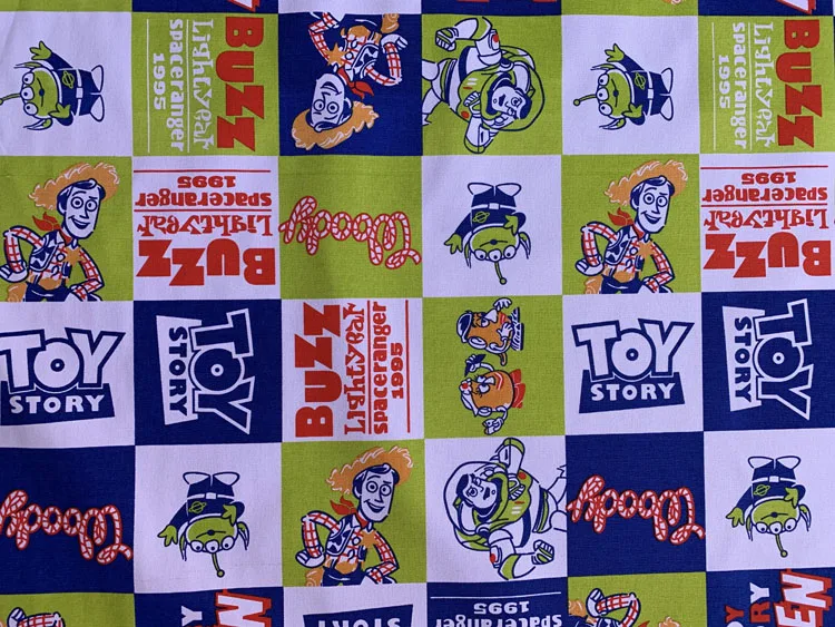 90*145 см мультфильм игрушка хлопок холст ткань лоскутное для сумки шитье DIY скатерть диван Чехол