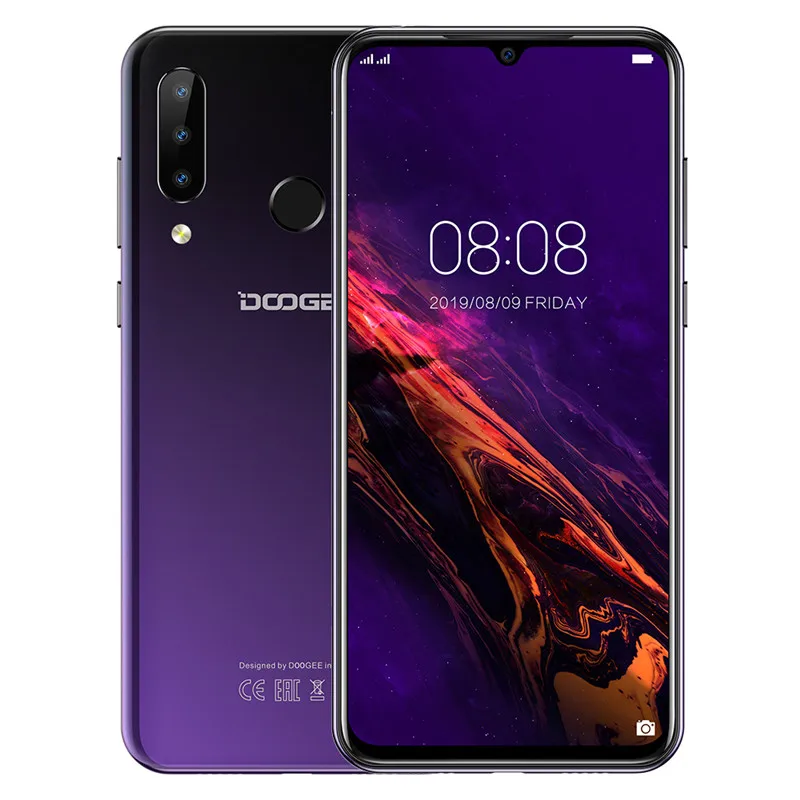  DOOGEE N20 N 20 6.3 Inch Android 9.0 Smartphone MT6763 Octa Core 4G LTE Cellphone 4GB 64GB ROM 4350