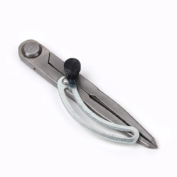 New DIY Adjustable Scriber Overstitch Wheel Compass Leather Stitch Hole Distance Gauge Divider Tool DEC889