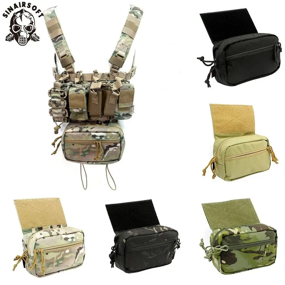 

Tactical Utility Pouch Outdoor Waist Bag Hunting Military Army Molle Vest Armor Carrier CRM CRX D3 Chest Rig Drop Dump Pouch