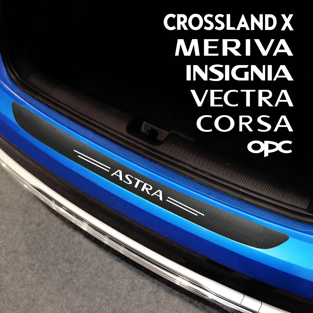 Per Opel Opc Mokka Astra Insignia Corsa Vectra Adam Crossland X Meriva Grandland Accessori Car Boot Door Sill Stickers