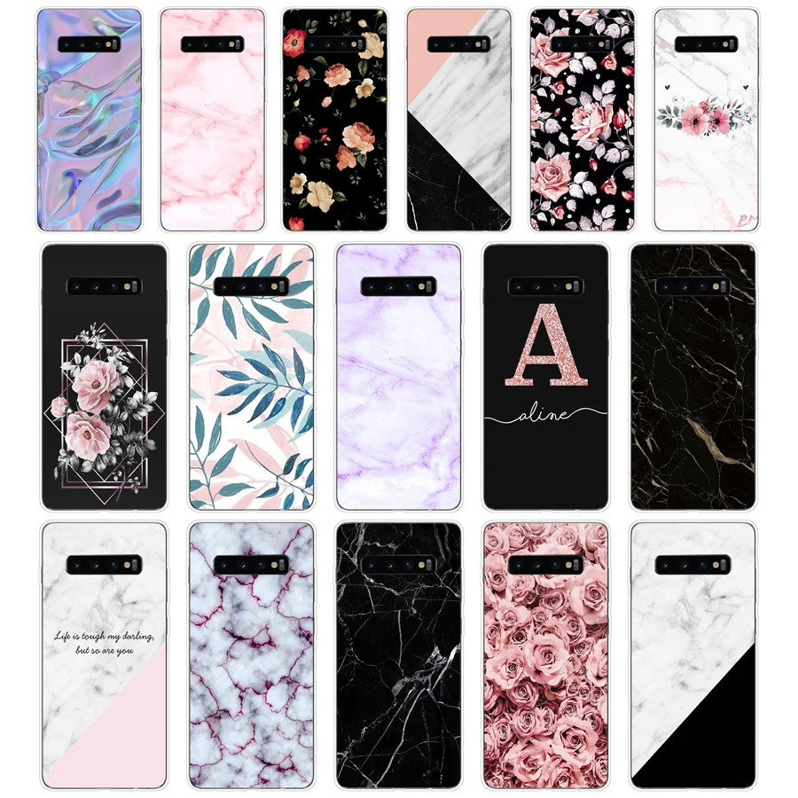 156Fg Granite Scrub Marble Stone Custodia Morbida In Silicone Tpu Per Samsung Galaxy A01 A10 M11 M21 S10 S20 J1 2016 Plus Custodia