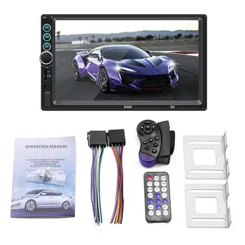 

7"Car Radio MP5 HD Multimedia Support USB / AUX / FM Rearview Mirror Camera Handsfree Steering Wheel Remote Control Radio