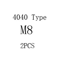 M4 M5 M6 M8 шрапнель гайка алюминиевый профиль для гайки 3030 4040 4545 Тип - Цвет: Белый