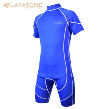 

LayaTone Wetsuit Men 3mm Neoprene Shorty Diving Suit Fullbody Swimsuit One Pieces Surfing Clothing Snorkeling Wet Suit