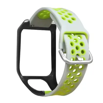 

Replacement Replacement Two-Color Silicone Wrist Strap Watchband Bracelet for Tomtom Runner 3/Adventurer/Golfer 2/Runner 2 3