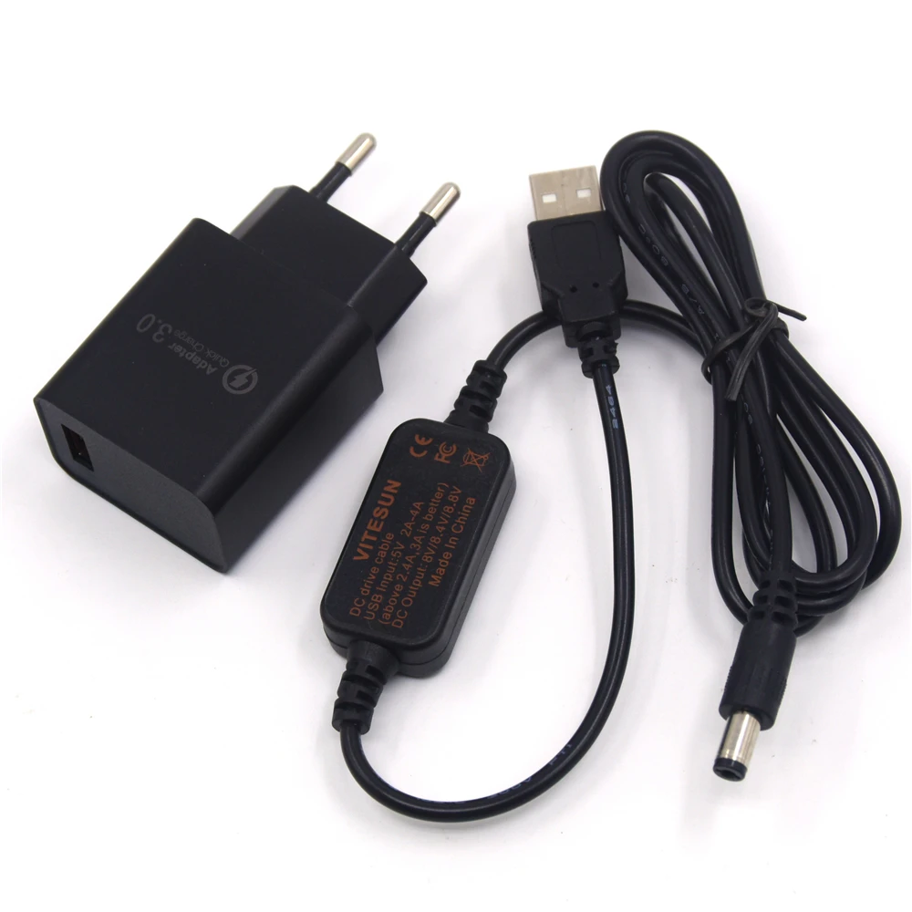 Внешний аккумулятор для мобильного телефона USB кабель постоянного тока 8 4 в + QC3.0 5