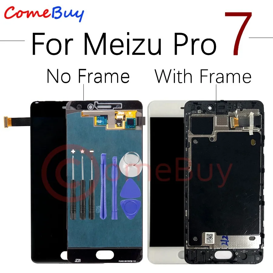 Для Meizu Pro7 ЖК-дисплей кодирующий преобразователь сенсорного экрана в сборе с рамкой для Meizu Pro7 lcd Pro 7 M792M M792H замена экрана