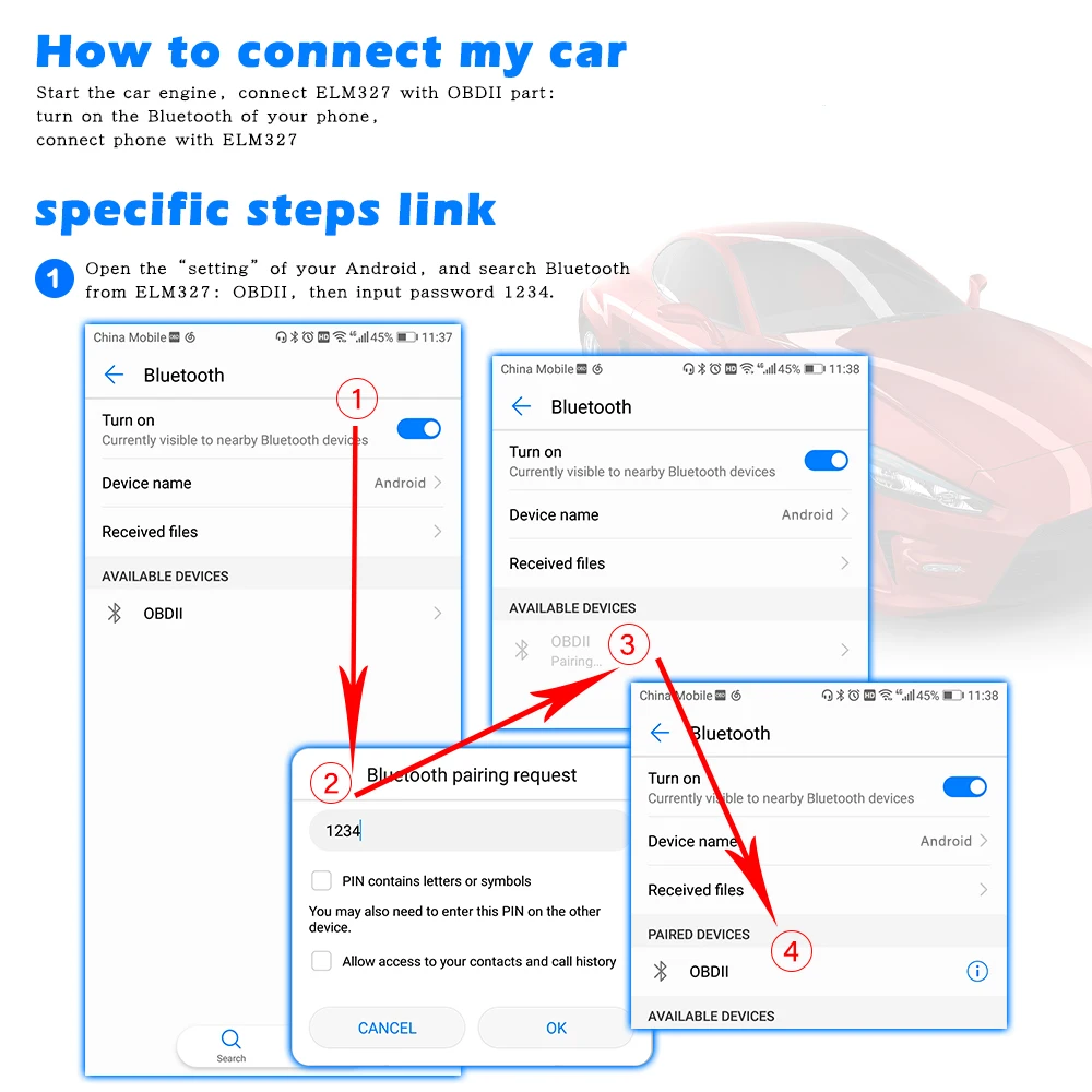 Автоматический диагностический сканер ELM327 OBD ii Wifi/Bluetooth для Mercedes Benz W203 W210 W211 W204 A C E S CLS CLK CLA GLK ML SLK