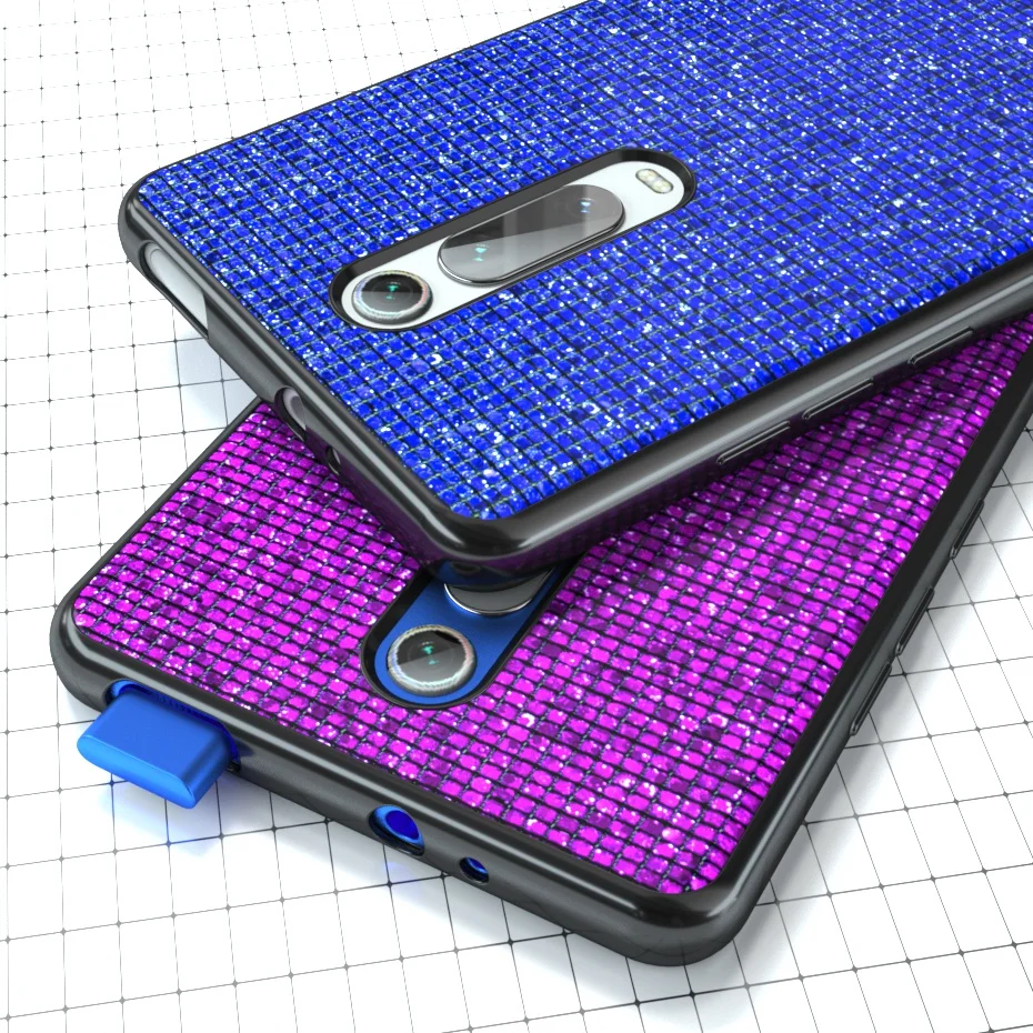 Блестящий чехол для телефона Xiaomi Mi 9 T Mi9 A3 Lite CC9 цветной Redmi K20 Pro силиконовый мягкий