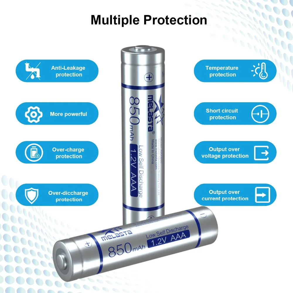 a baterias 850mah 1.2v nimh baixa descarga