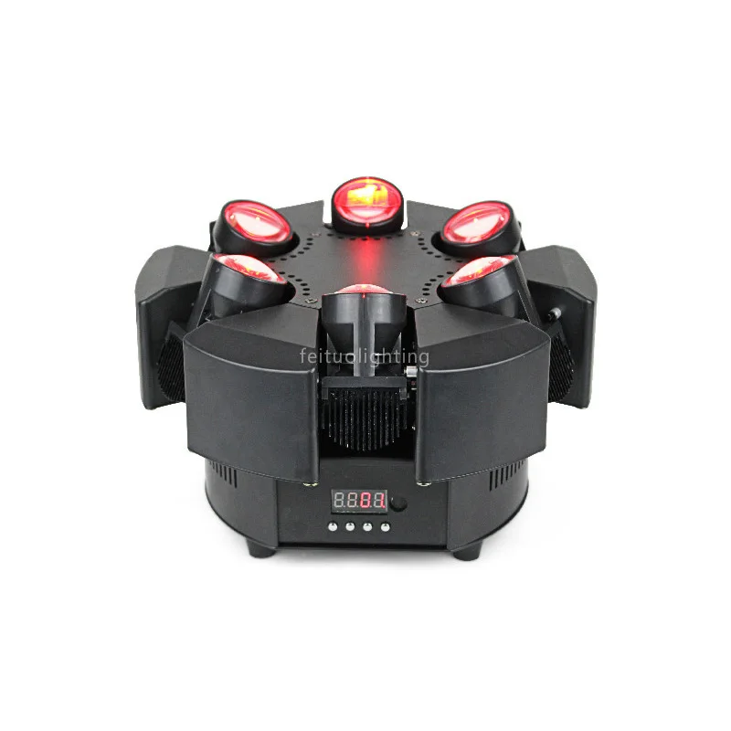 6 шт./лот Лидер продаж умная головок Led Луч движущаяся головка Lyre 6x10 Вт RGBW 4в1