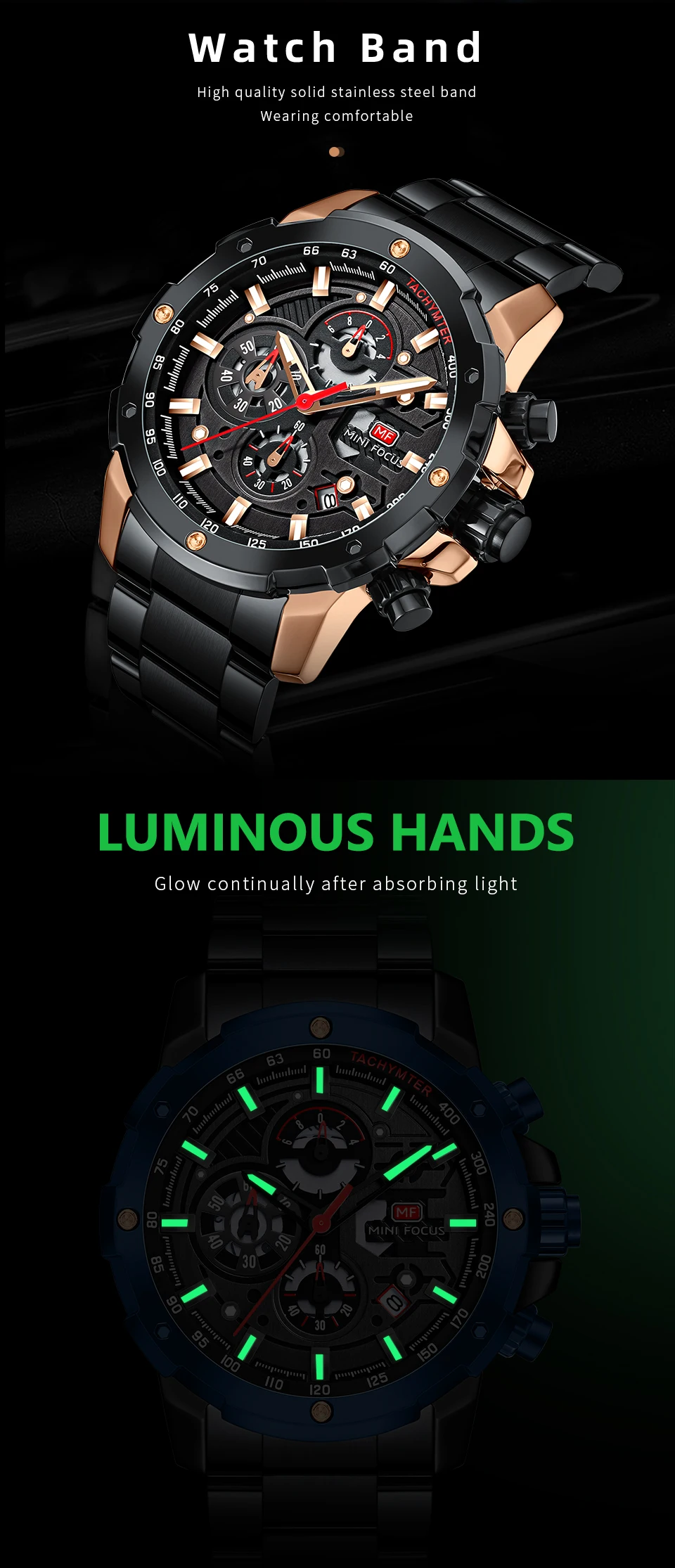 MINI FOCUS Quarzuhr für Herren, wasserdicht_voghion.com