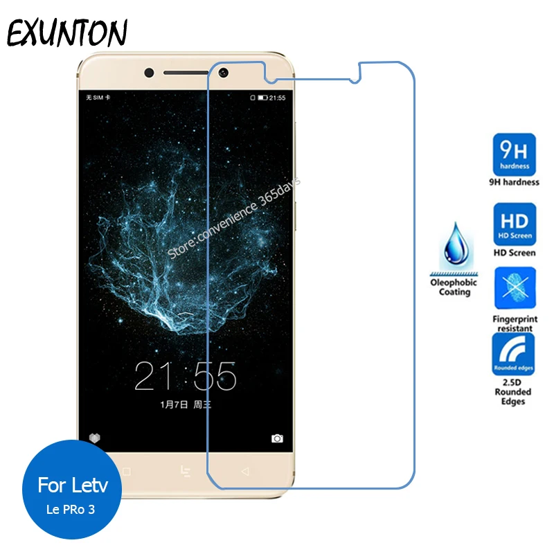 EXUNTON 2 шт. для Letv LeEco Le Pro 3 Eco AI Le3 X720 закаленное стекло Защита экрана Защитная пленка