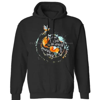 

Hummingbird Think Myself What A Wonderful World Cotton Mens Neutral (Womens) Winter Hoodies Sweatshirts Free Shipping