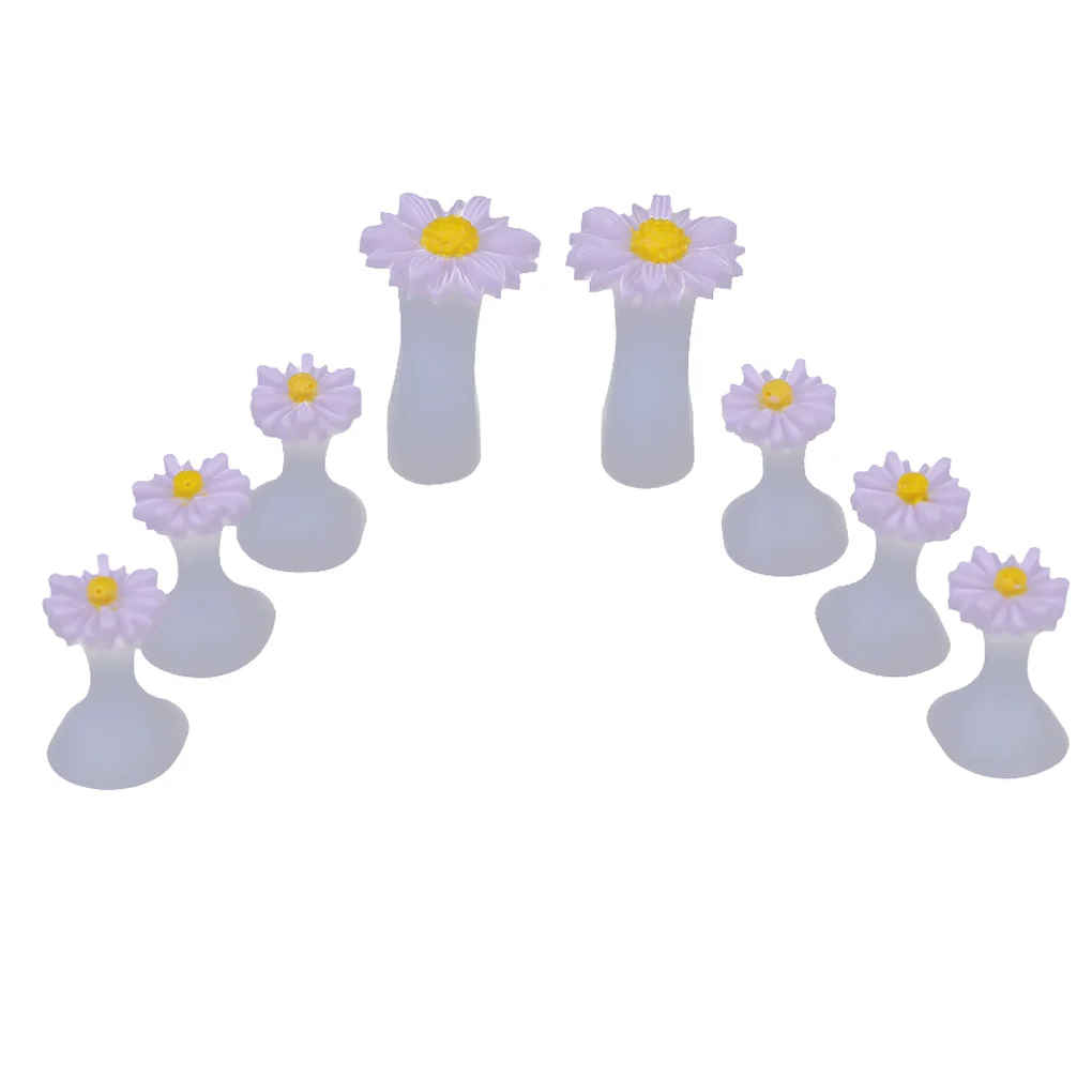 8 шт./компл. фиолетовая Маргаритка силиконовый разделитель для ногтей DIY инструмент цветок Пальцы разветвитель средство по уходу за ногами
