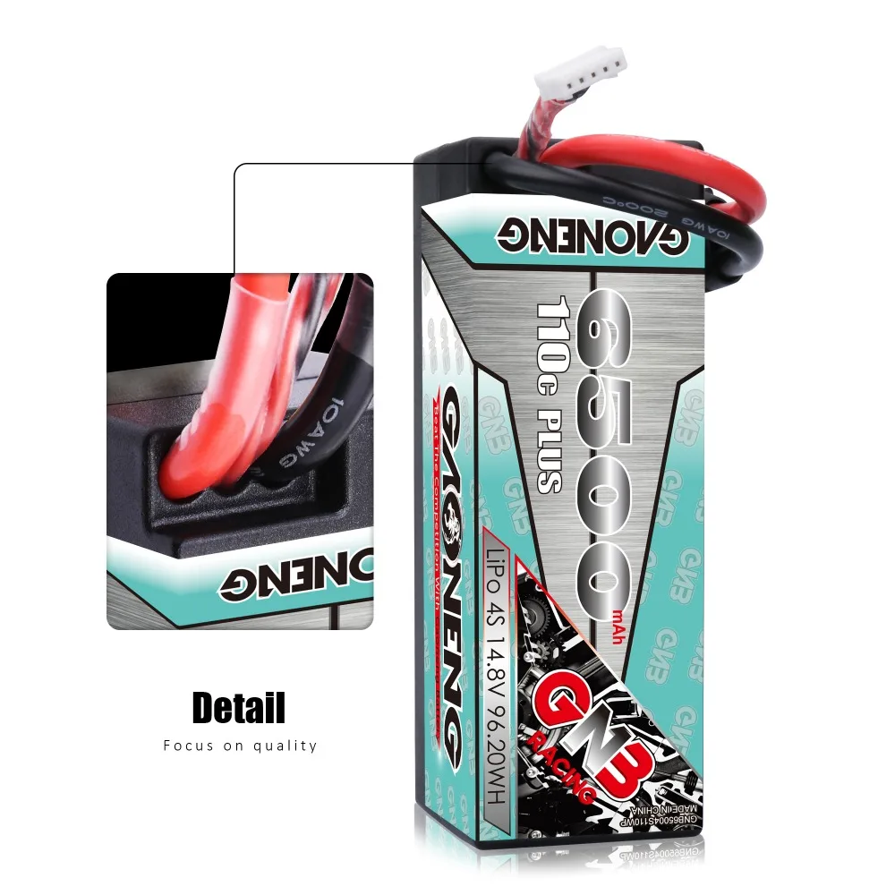 Gaoneng GNB 4S 6500mAh 14,8 V 110C жесткий чехол LiPo батарея XT90/XT60/T/EC5/XT150 разъем для 1:8 1/8 RC автомобиль четыре привода внедорожника RC