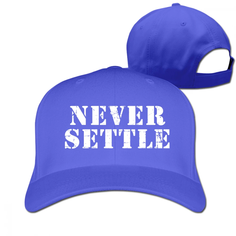 Never Settle Черная мужская Кепка унисекс, регулируемая шапка для гольфа, папы