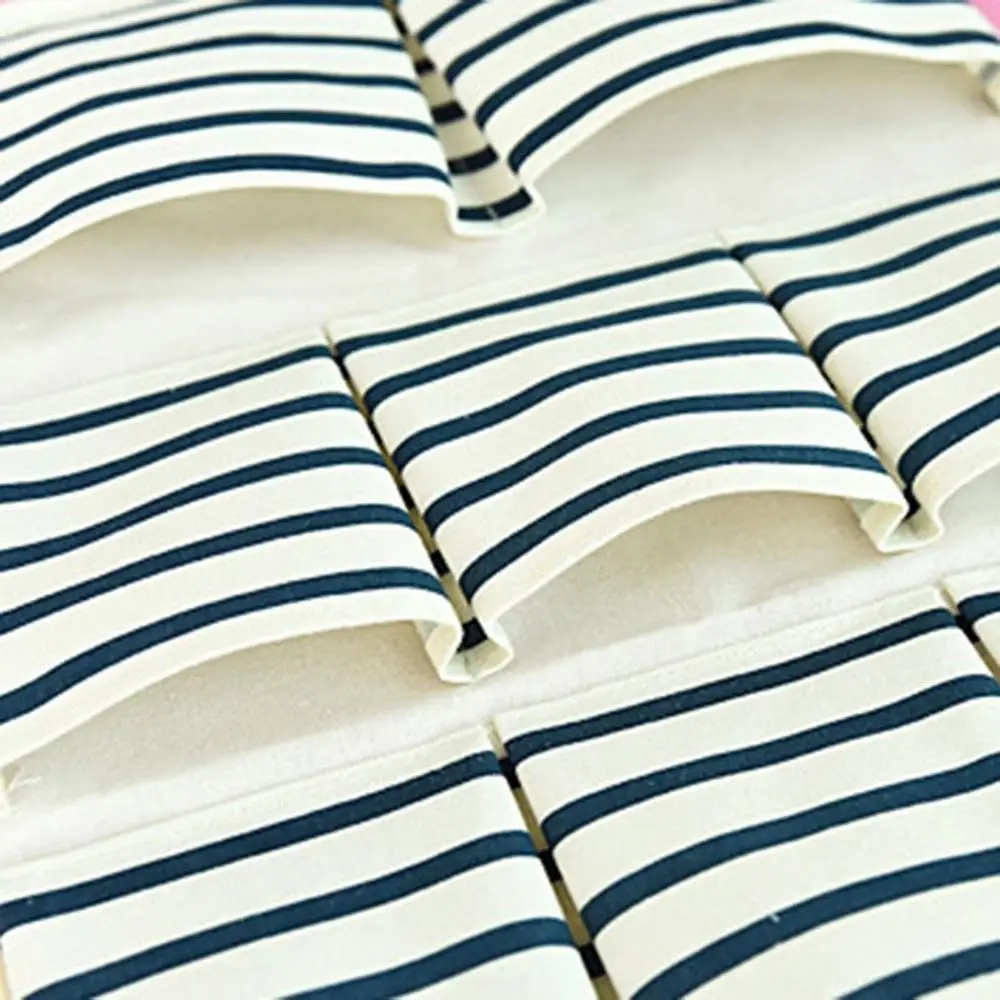 Cotton Linen Hanging Storage Bag 3/5/6/8 Pockets Wall Mounted Wardrobe Hanging Bag Wall Pouch Cosmetic Toys Organizer