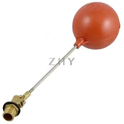 

1/2" PT Thread 4" Dia Water Sensor Float Red Plastic Floating Ball